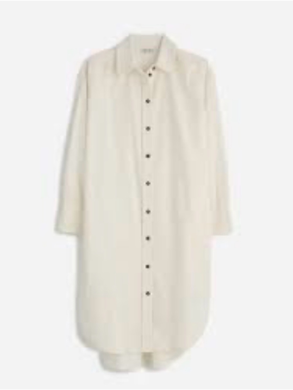 Madewell Cream Corduroy Easy Mini Women’s Shirtdress; XL